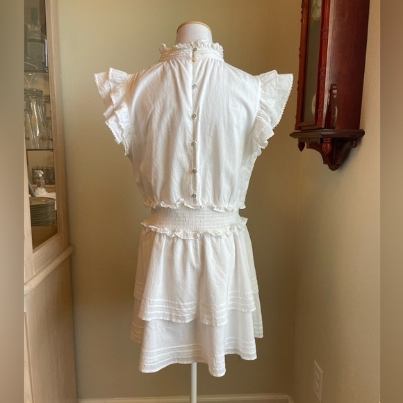 Cleobella 100% cotton Versailles Mini Dress in White size medium - Picture 6 of 10